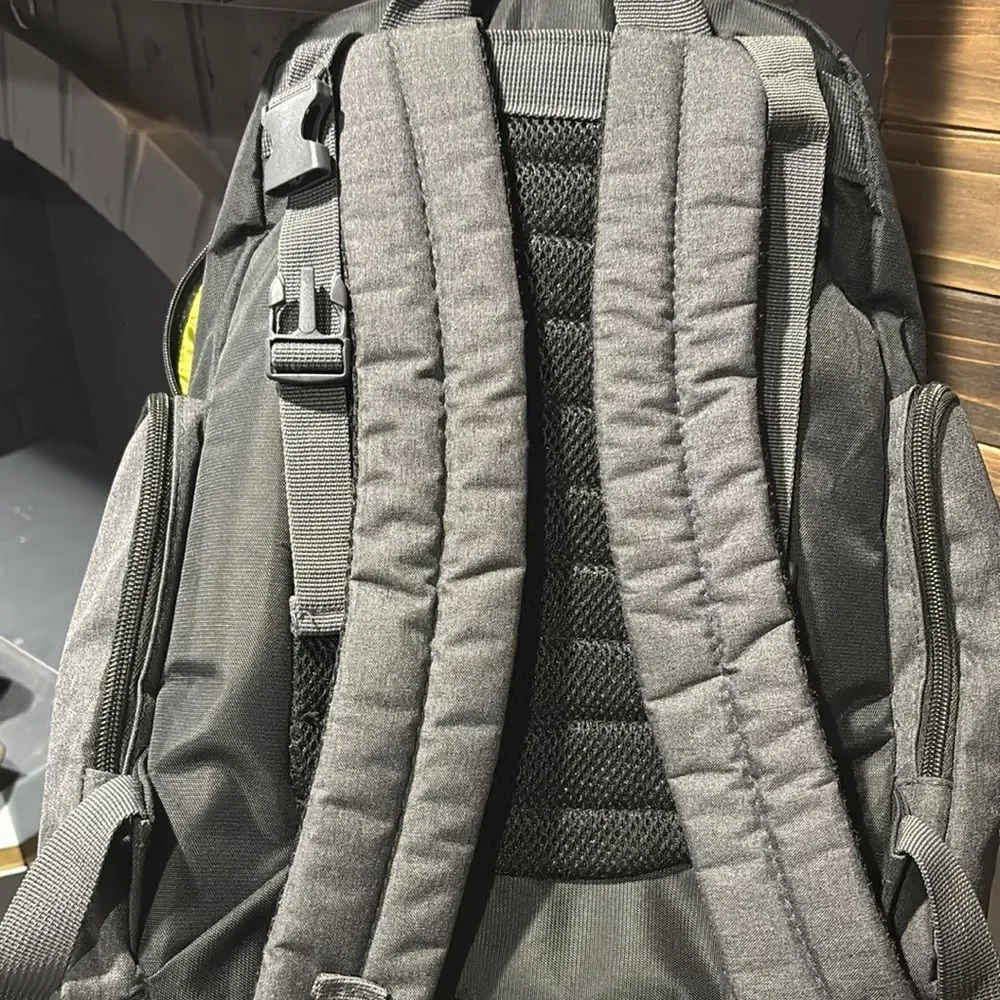 Eddie Bauer Gray Green Backpack Travel Diaper Baby Bag